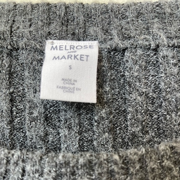 Melrose & Market Mock Neck Mini Ribbed Thick Oversized  Sweater Dress Size Small - Picture 4 of 6